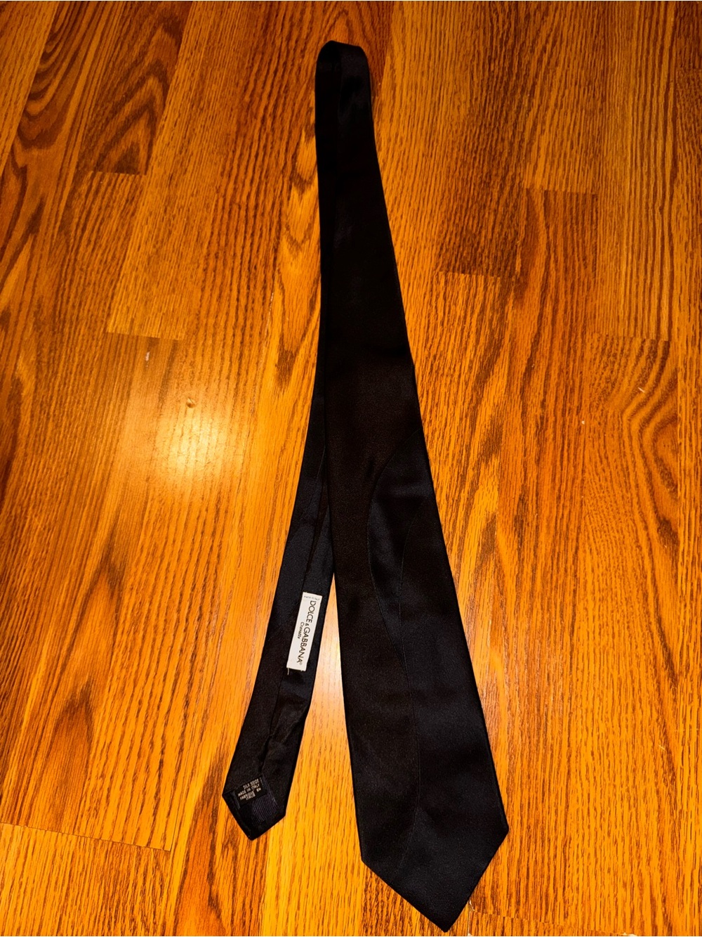 Dolce & Gabbana Black and dark blue Tie
